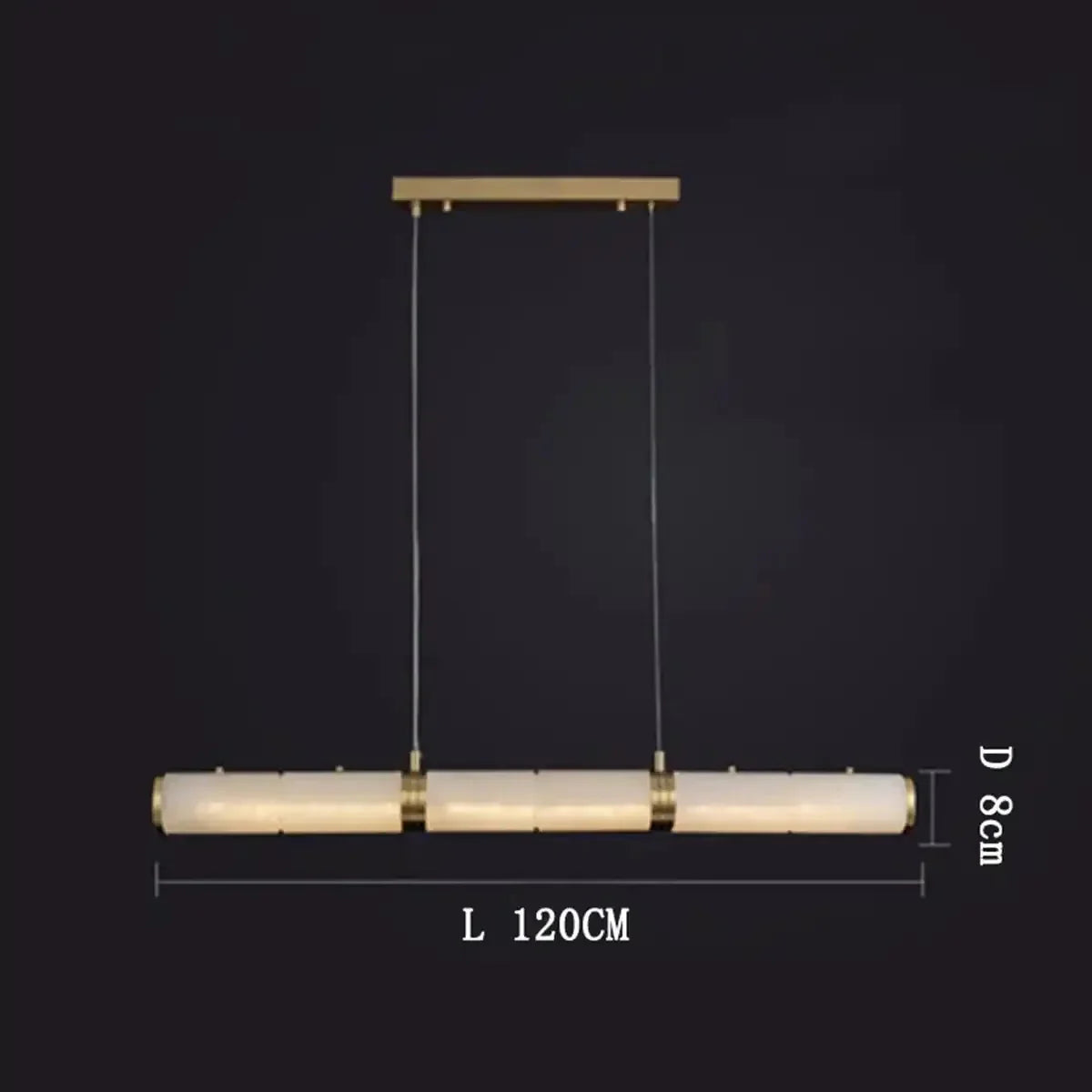 Alabaster Magnificence Art Linear Chandelier - Joyfuzzy