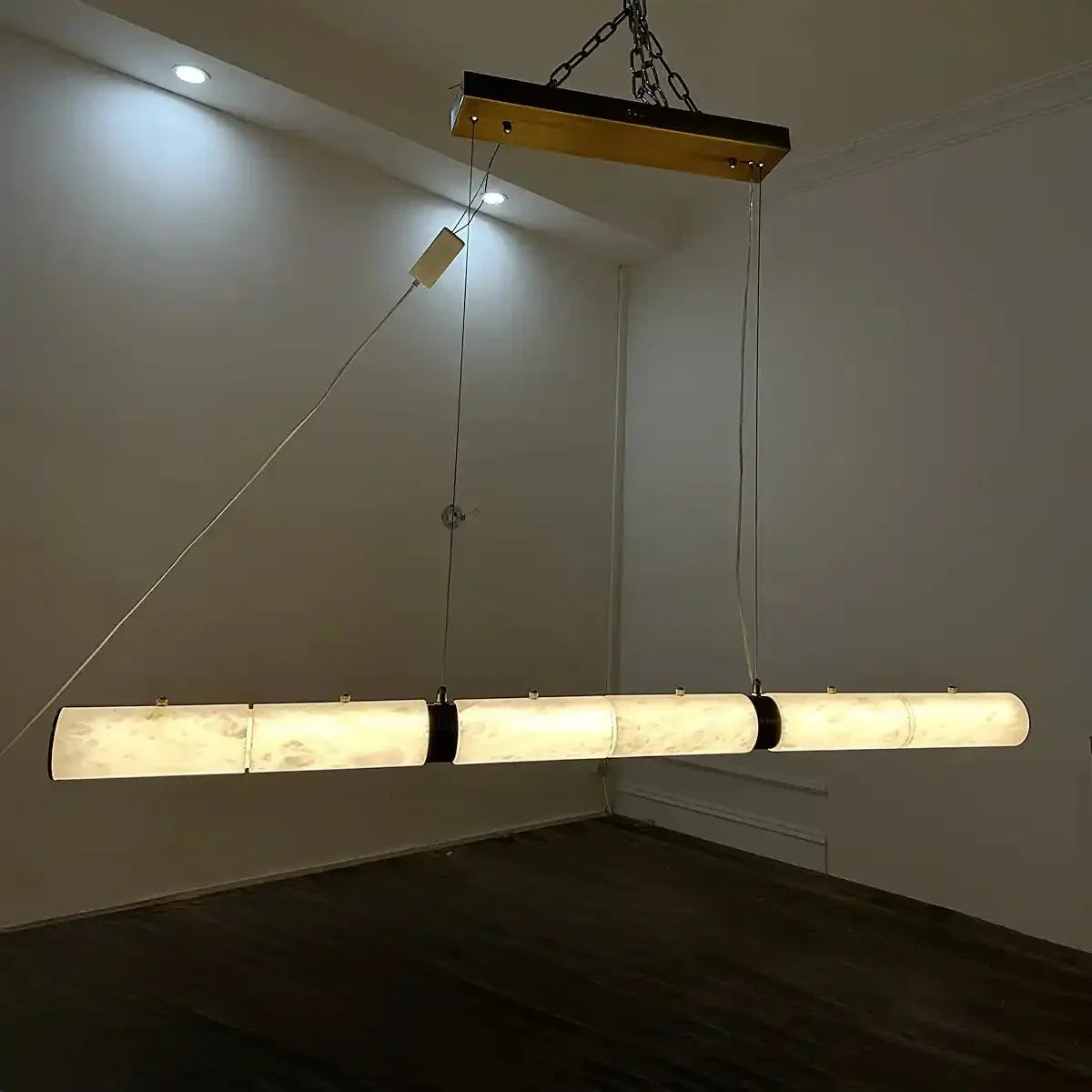 Alabaster Magnificence Art Linear Chandelier - Joyfuzzy