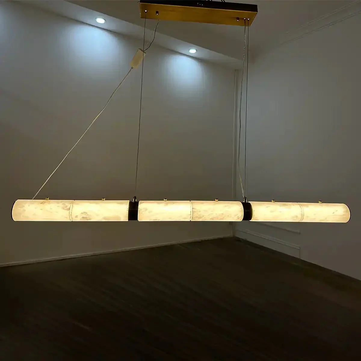 Alabaster Magnificence Art Linear Chandelier - Joyfuzzy