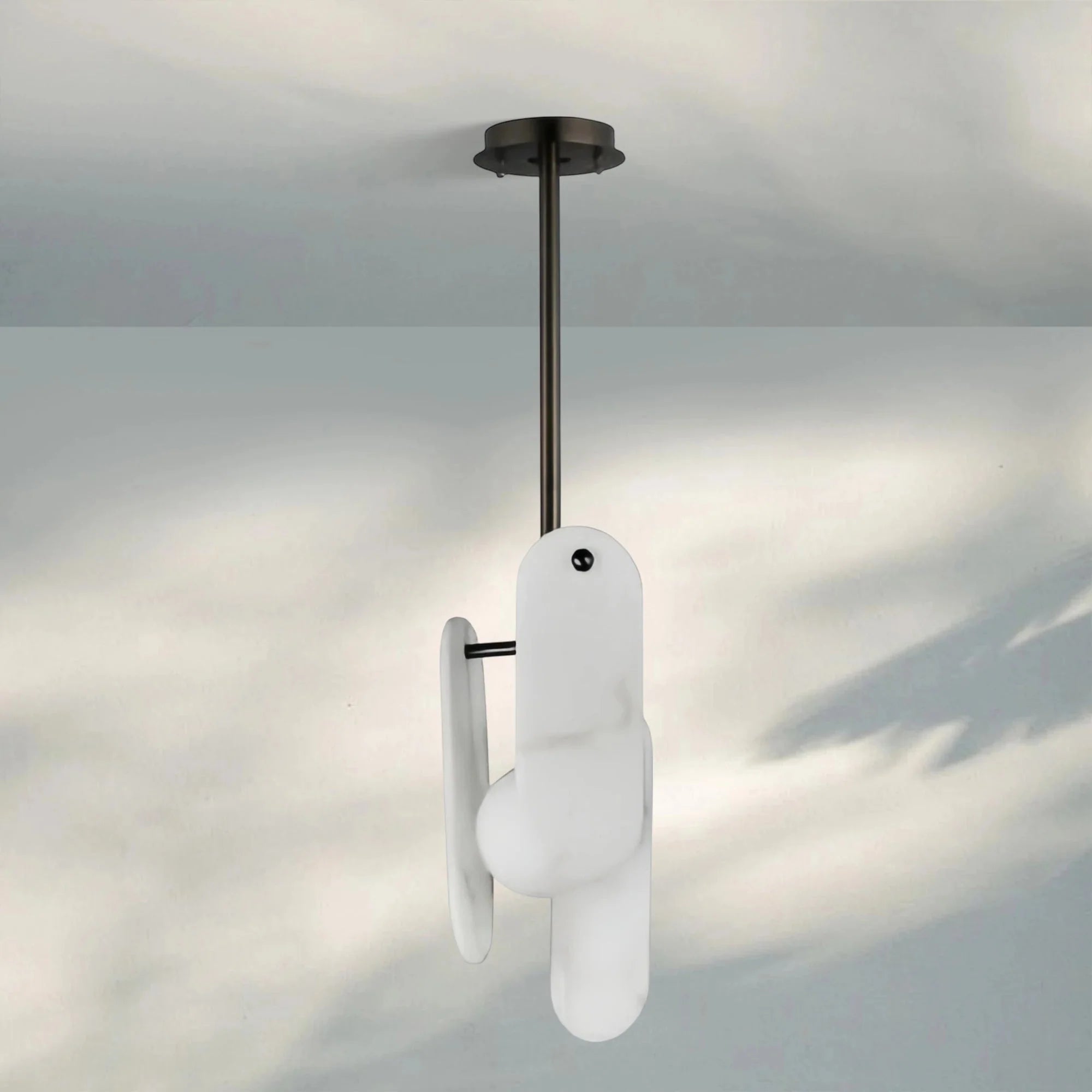 Alabaster Megalith Single Pendant - Matte BlackJoyfuzzy