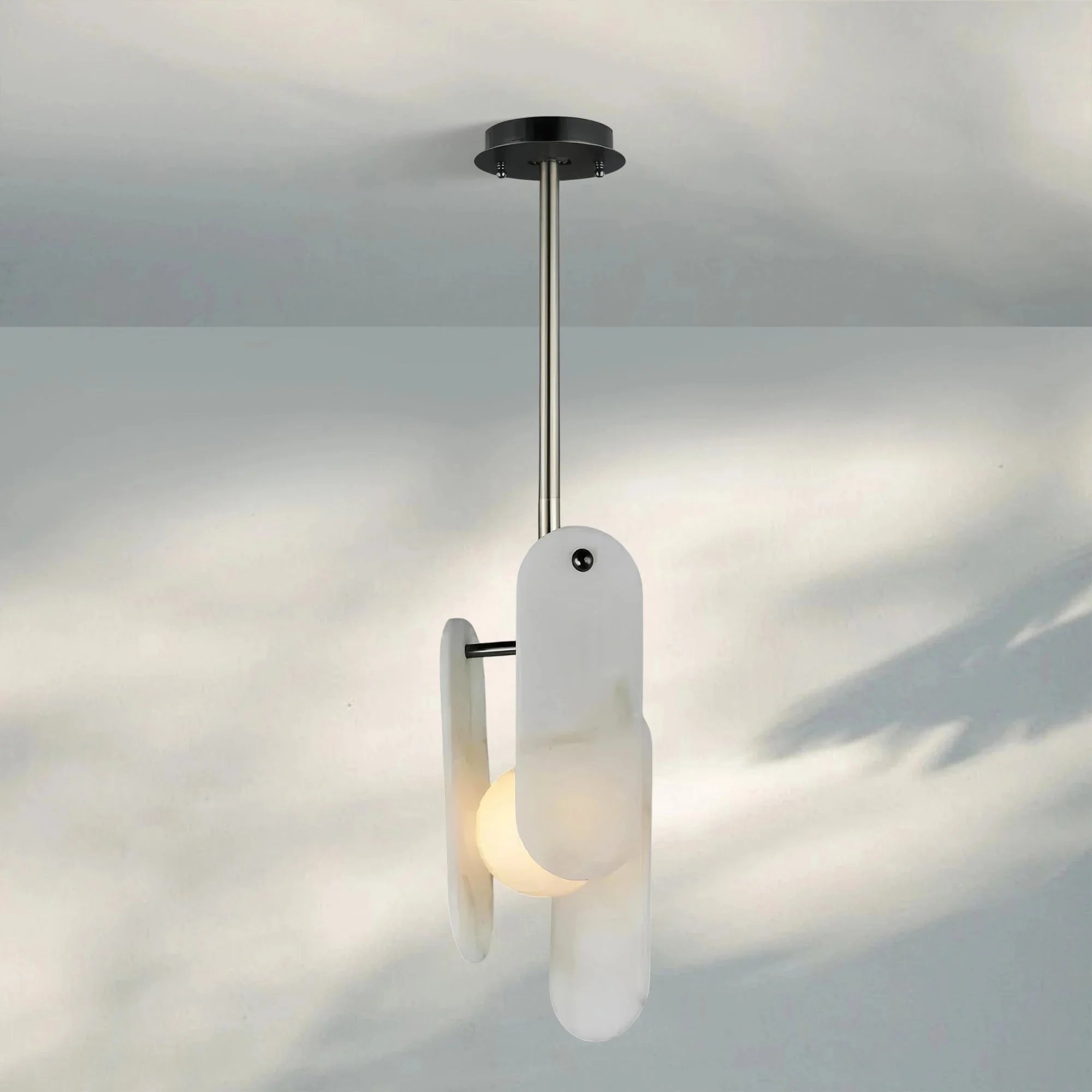 Alabaster Megalith Single Pendant - Matte BlackJoyfuzzy