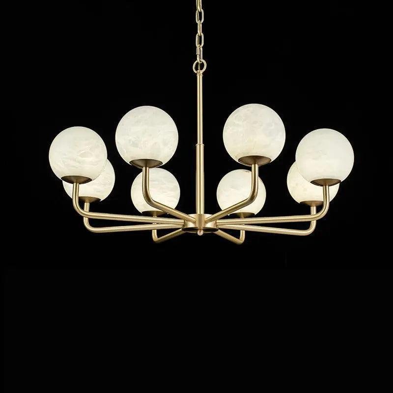 Alabaster Modern Global Dining Chandelier - 8 LightsJoyfuzzy