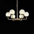 Alabaster Modern Global Dining Chandelier - 6 LightsJoyfuzzy