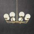 Alabaster Modern Global Dining Chandelier - 6 LightsJoyfuzzy