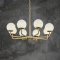Alabaster Modern Global Dining Chandelier - 6 LightsJoyfuzzy