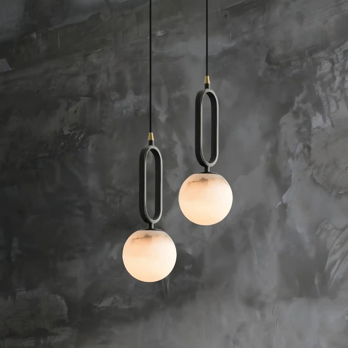 Alabaster Modern Pendant 6" - Joyfuzzy