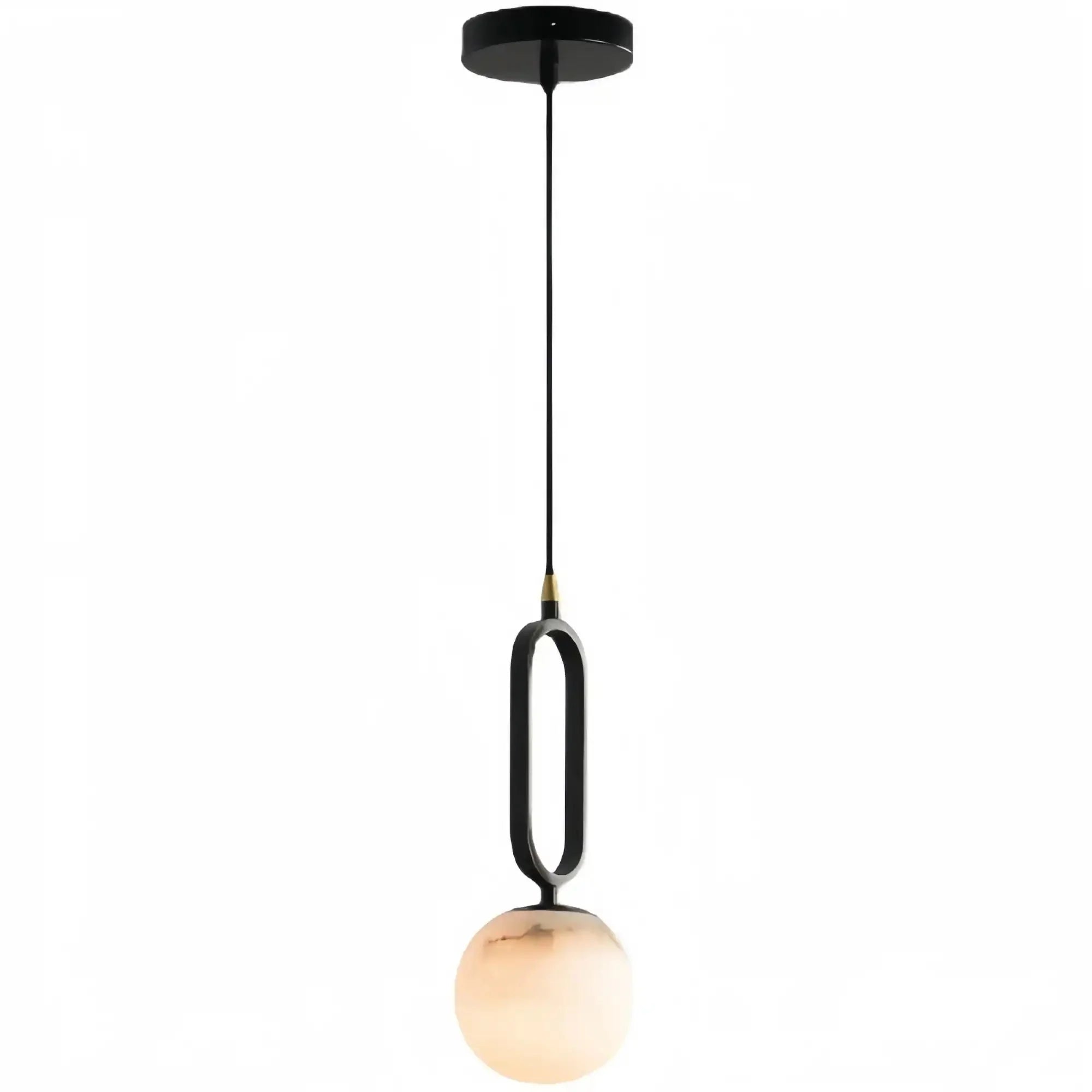 Alabaster Modern Pendant 6" - Joyfuzzy
