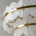 Alabaster Multi-Layer Butterfly Round Chandelier 吊灯 rbrights