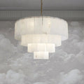 Alabaster Multi-Layer Modern Round Chandelier 31