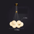 Alabaster Multi - lights Ceiling Pendant - 7 LightJoyfuzzy