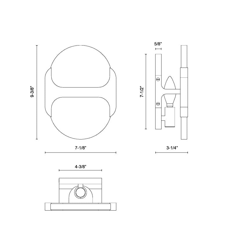 Alabaster Odin Small Wall Sconce