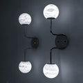 Alabaster Orb 2 Wall Light - GoldJoyfuzzy