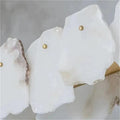Alabaster Oval Chandelier with Rod, Dining Room Chandelier-Chandelier-Joyfuzzy-Joyfuzzy