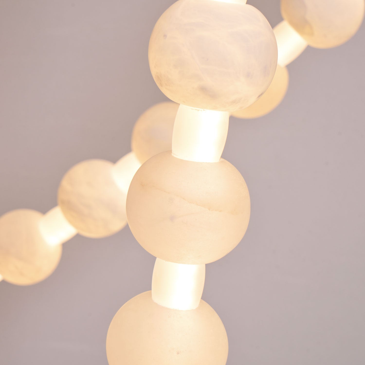 Alabaster Pearl Necklace Chandelier - 4 - Strips L 145.7″ + 116.9″ + 220.5″ + 244.9″Gold & WhiteJoyfuzzy