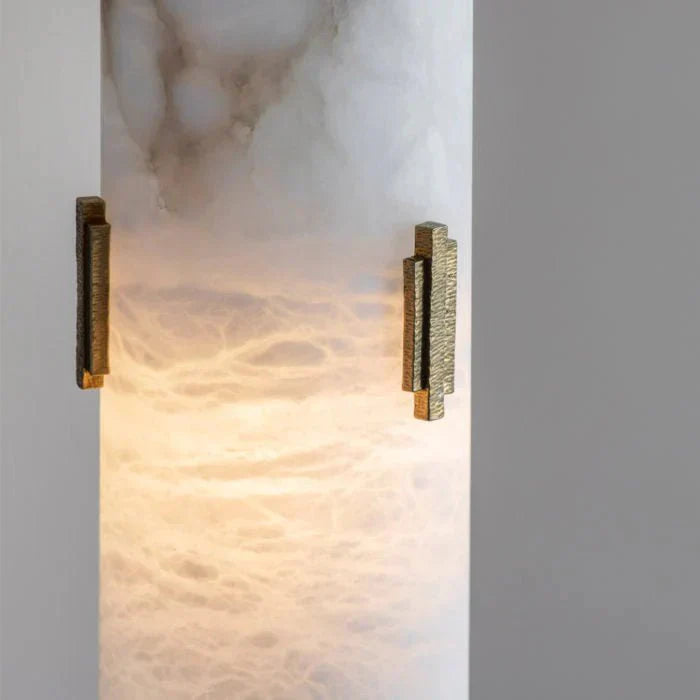 Alabaster Pendant Light with Deco - Joyfuzzy