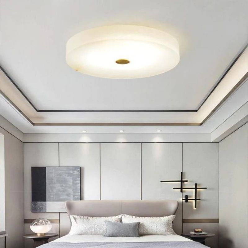 Alabaster Round Led Flushmount 11.8" 15.7" 19.7" - 19.7"Joyfuzzy