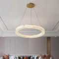 Alabaster Round Modern Pendant - 19.7