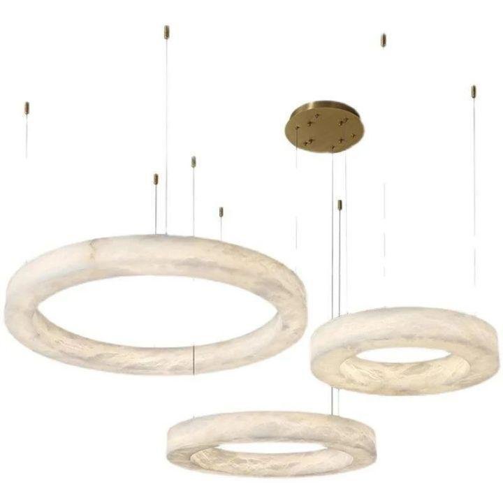 Alabaster Round Modern Pendant - 35.4" DJoyfuzzy