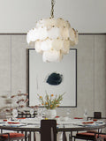 Alabaster Shell Brass Chandelier with 2/3/4/5/6 layer - 6 layers 43.3