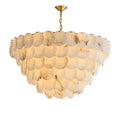 Alabaster Shell Brass Chandelier with 2/3/4/5/6 layer - 6 layers 43.3