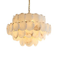 Alabaster Shell Brass Chandelier with 2/3/4/5/6 layer - 4 layers 31.5