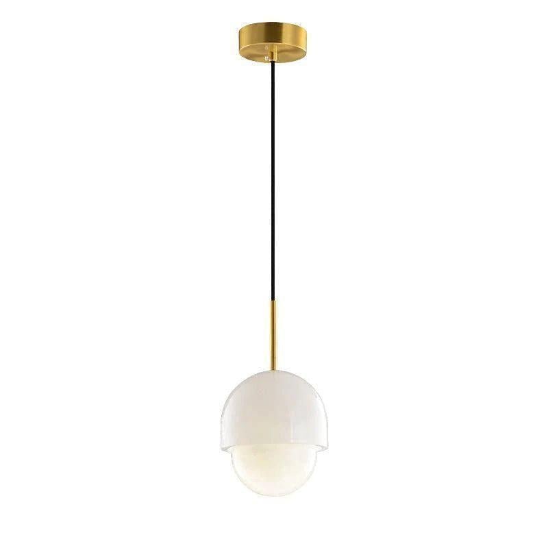 Alabaster Simple Bedside Pendant Light - 6"DJoyfuzzy
