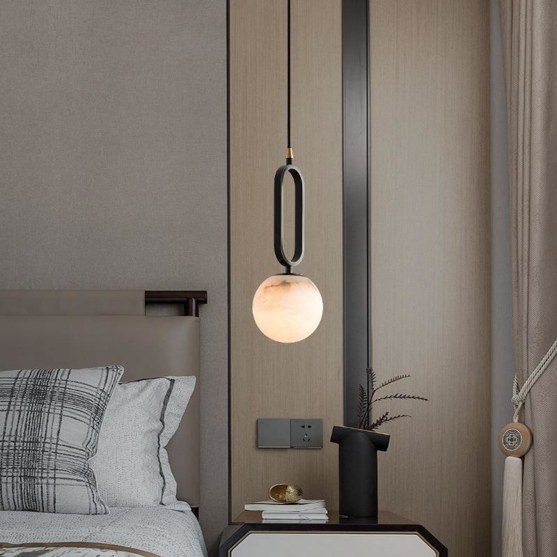 Alabaster Sphere Pendant Light 6"D Pendant for living room,Pendant for kitchen,Pendant for bathrooms,Pendant for bedrooms,Pendant for foyer,Pendant for stairways,Pendant for dining room Rbrights