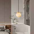 Alabaster Sphere Pendant Light Above Bed 壁灯灯具 rbrights Large