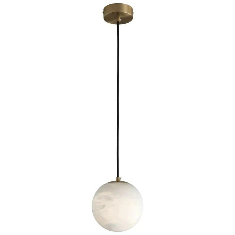 Alabaster Sphere Pendant Light, Modern Pendant Light