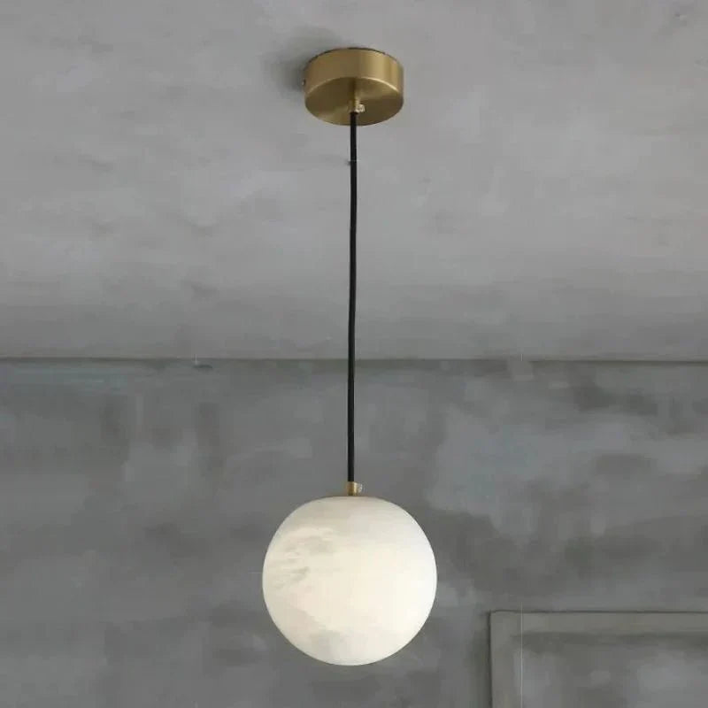 Alabaster Spherical Pendant Light - Joyfuzzy