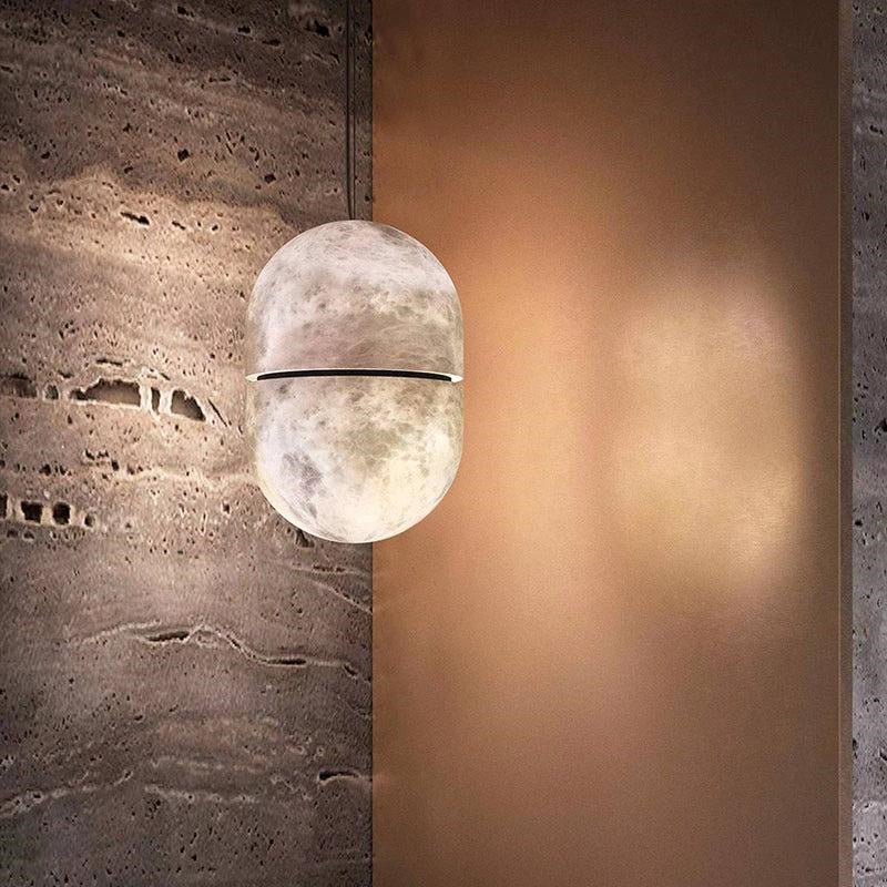 Alabaster Symmetry Pendant Light, Island Mini Pendant Light - Small - 5.9" DJoyfuzzy