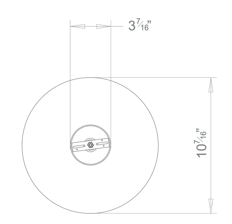 Alabaster Tiber Pendant, Small