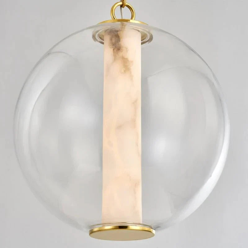 Alabaster Tube Glass Globe Pendant - Joyfuzzy