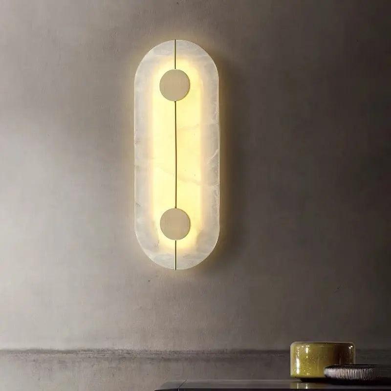 Alabaster Wall Sconce For Bedroom - Style BJoyfuzzy