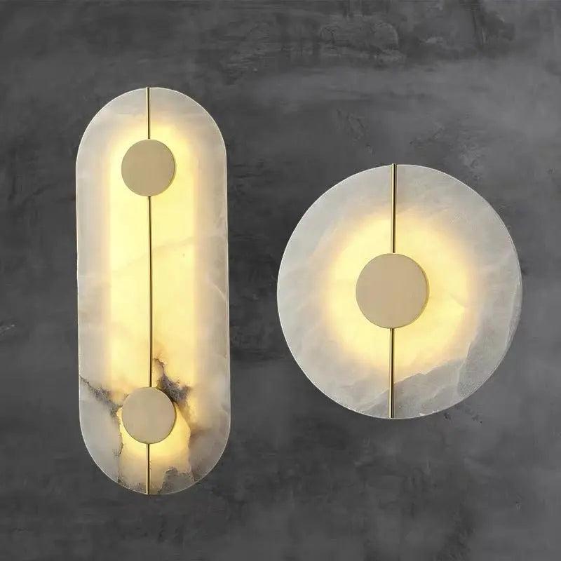 Alabaster Wall Sconce For Bedroom - Style AJoyfuzzy