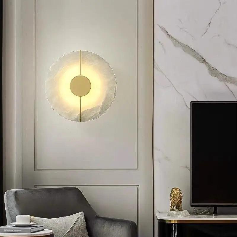 Alabaster Wall Sconce For Bedroom - Style AJoyfuzzy