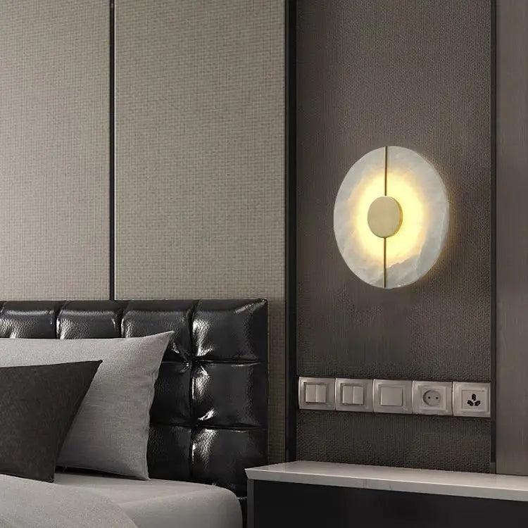 Alabaster Wall Sconce For Bedroom - Style AJoyfuzzy