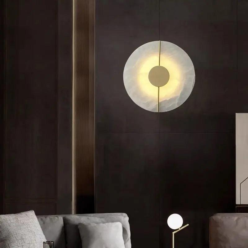 Alabaster Wall Sconce For Bedroom - Style AJoyfuzzy