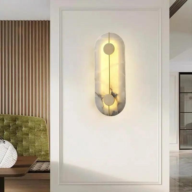 Alabaster Wall Sconce For Bedroom - Style AJoyfuzzy