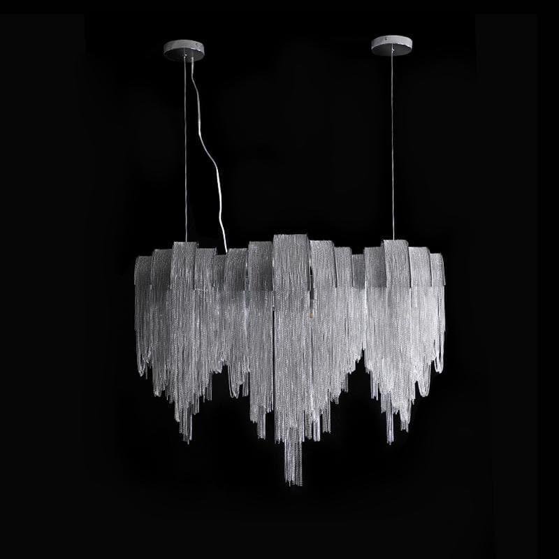 Alana Aluminum Chain Tassel Long Branch Chandelier Light 35" - W35" X H29"Joyfuzzy