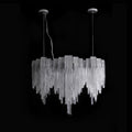 Alana Aluminum Chain Tassel Long Branch Chandelier Light 35