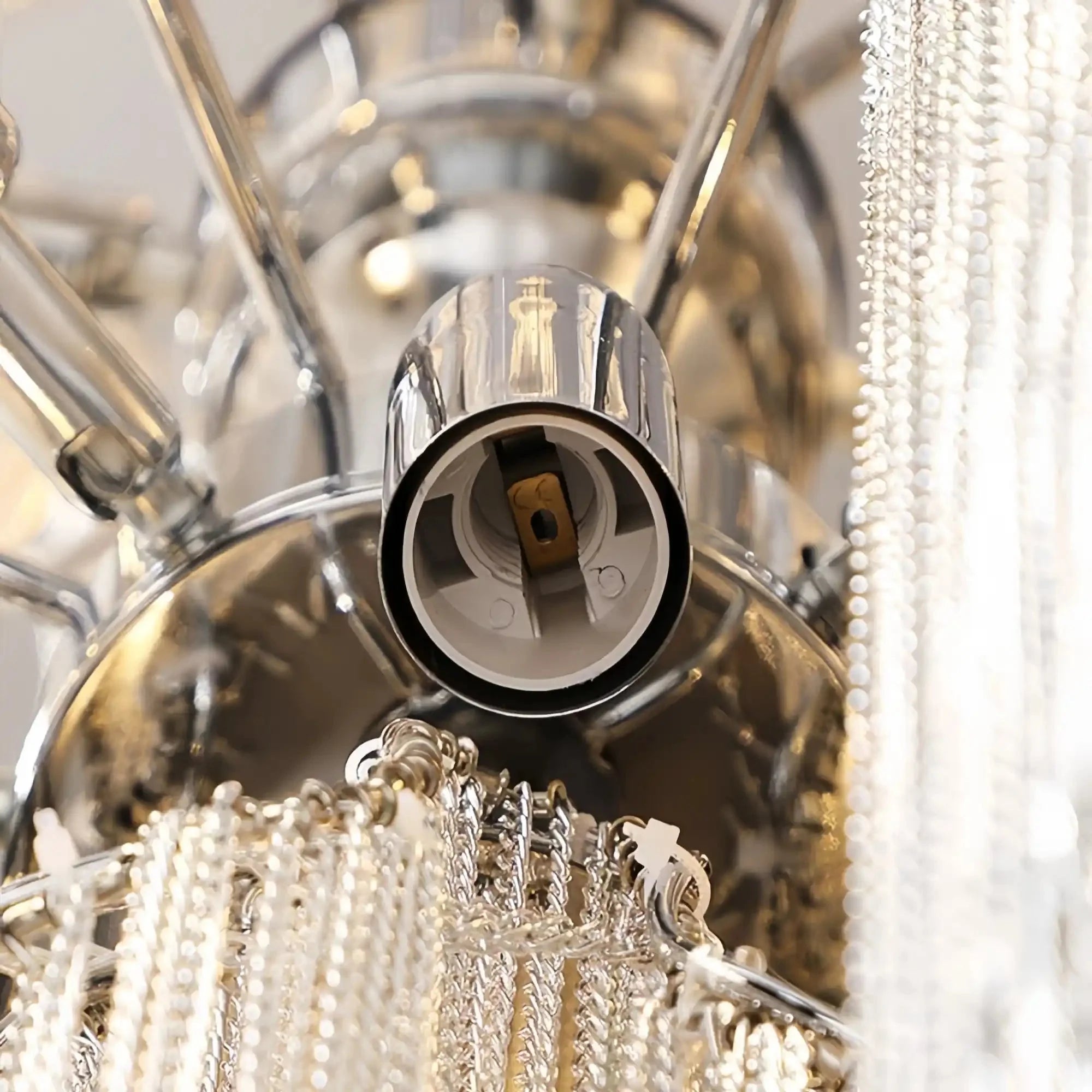 Alana Aluminum Chain Tassel Long Branch Chandelier Light 35" - W35" X H29"Joyfuzzy