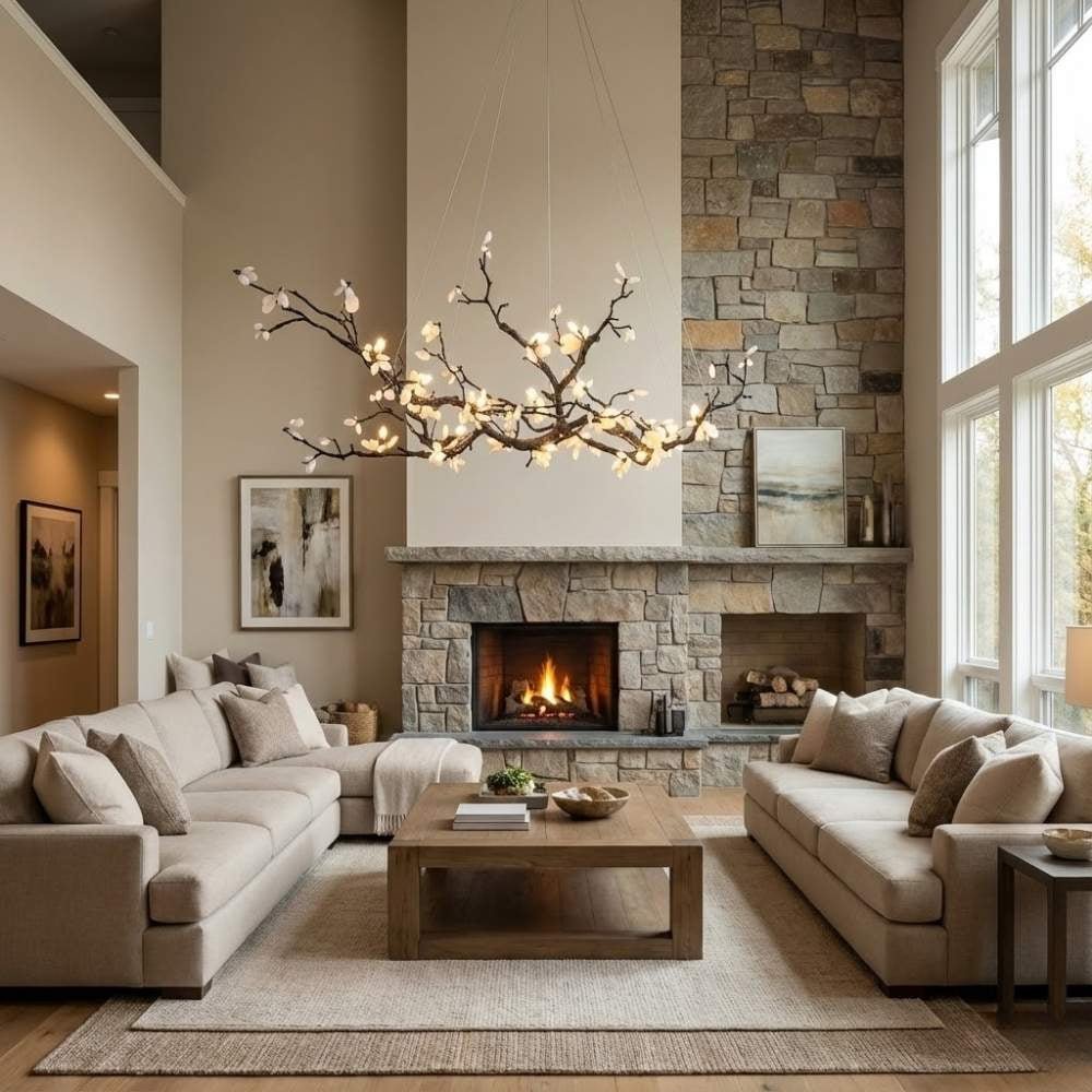 Alba Tree Branch Chandelier - 39.37” (100 cm)Warm White 3000KJoyfuzzy