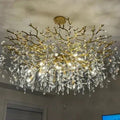 Albero Modern French - Style Branch Crystal Chandelier with Crystal Leaf - Rectangle L 55.1