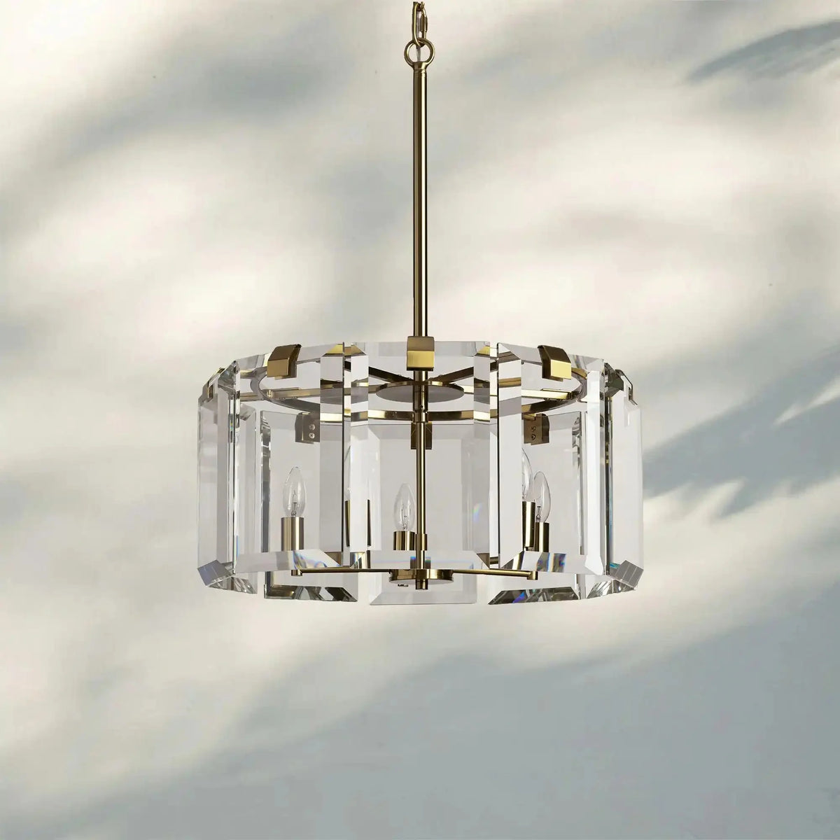 Amaya Round Chandelier 5/7 - Light - 5 - Light 21.5''BrassJoyfuzzy