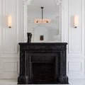 Amelia Square Alabaster Living Room Chandelier-Chandelier-Joyfuzzy-Joyfuzzy