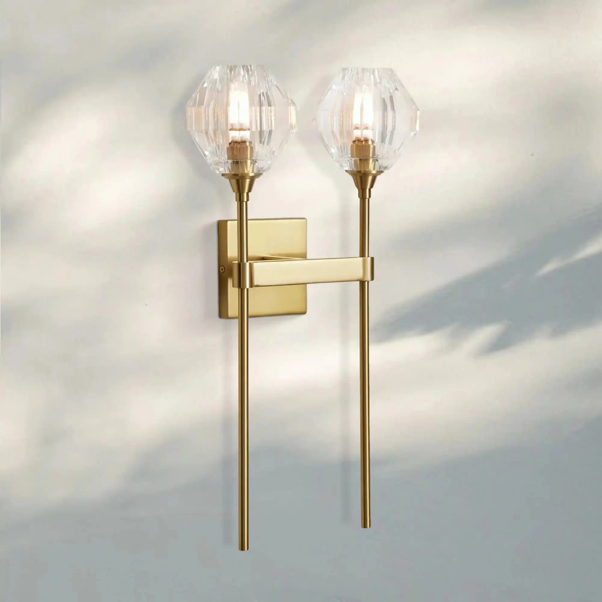 Amoroso 2 - Light Wall Sconce - BRASSJoyfuzzy