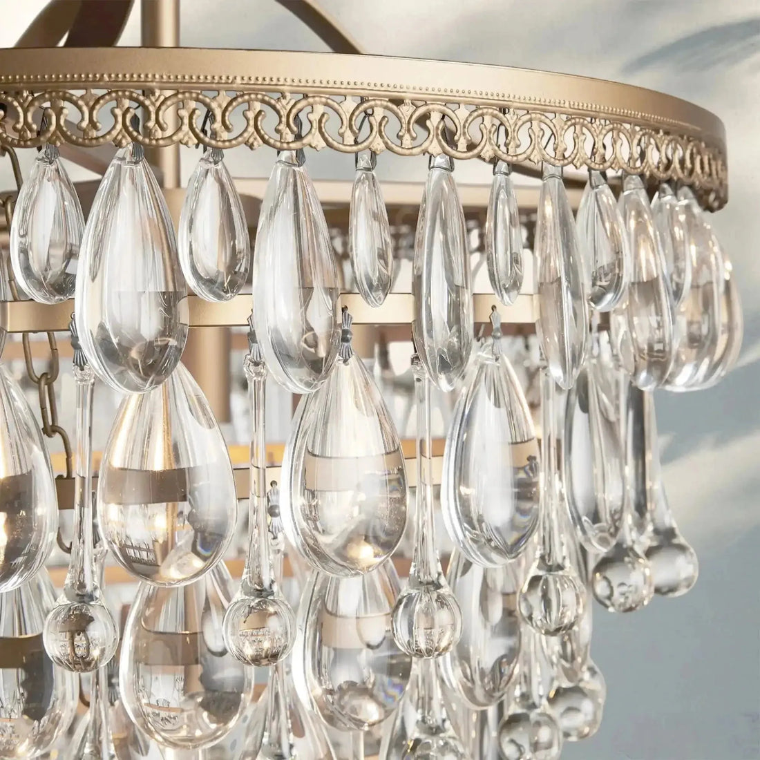 Anabelle Round Chandelier 17''23''H - Joyfuzzy