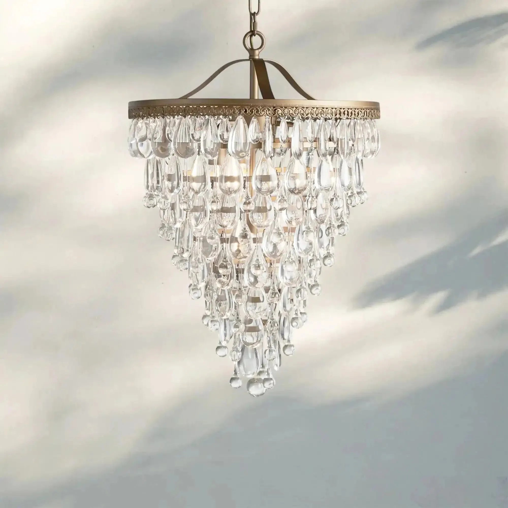 Anabelle Round Chandelier 17''23''H - Joyfuzzy