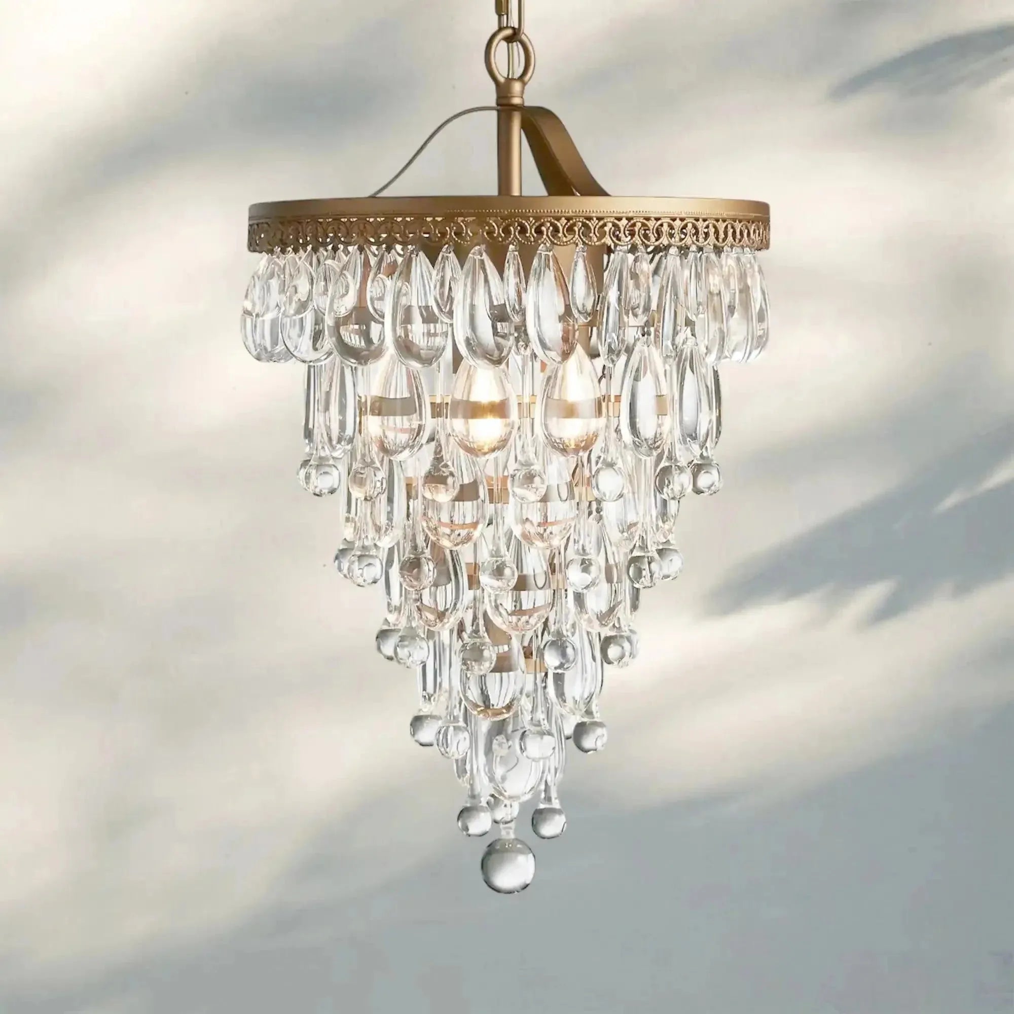 Anabelle Round Chandelier 17''23''H - Joyfuzzy
